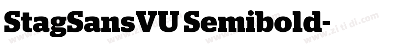 StagSansVU Semibold字体转换
